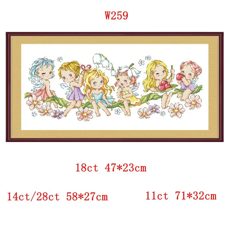 Cross Stitch Kit Flower Spirit SODA Series 28ct 18ct 14ct 11ct Can be Customized printed Cloth Manual Material Pack