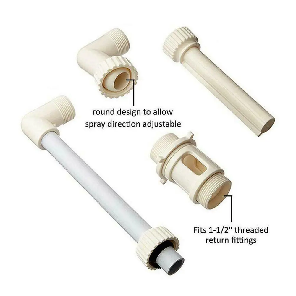 Adjustable Pool Fountain Sprayer Swimming-Pool Waterfall Spray Pond Fountain Water Fun Above In Ground Swimming Pool Accessories
