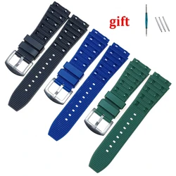 For Breitling Chronomat B01 22mm Watch Strap 42mm 44mm Watchband Waterproof Silcone Rubber Bracelet Convex Wristband accessories