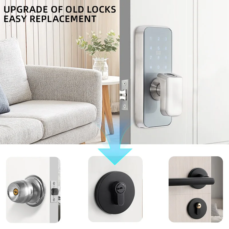 TT Lock APP Hotel Home Biometric Fingerprint Password Card TUYA APP Smart Door Lock Intelligent Digital Lock
