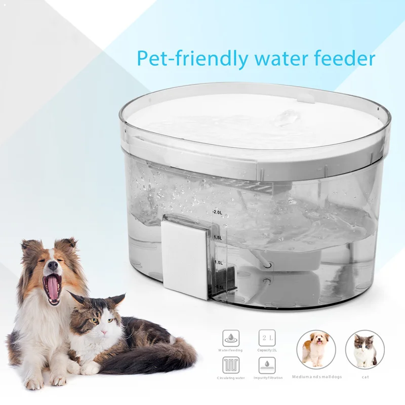 

Graffiti Smart Pet-friendly Water Dispenser Automatic Circulating Filtration Disinfection Water Feeder Mobile Remote Control