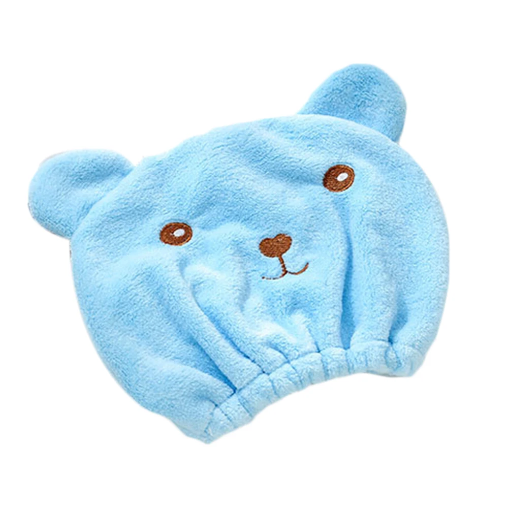 

Dry Hair Cap Cartoon Shower Towel Quick Drying Bathing Animal Design Coral Fleece Hairdrying Cap For Adults Kids Gym Travel Home