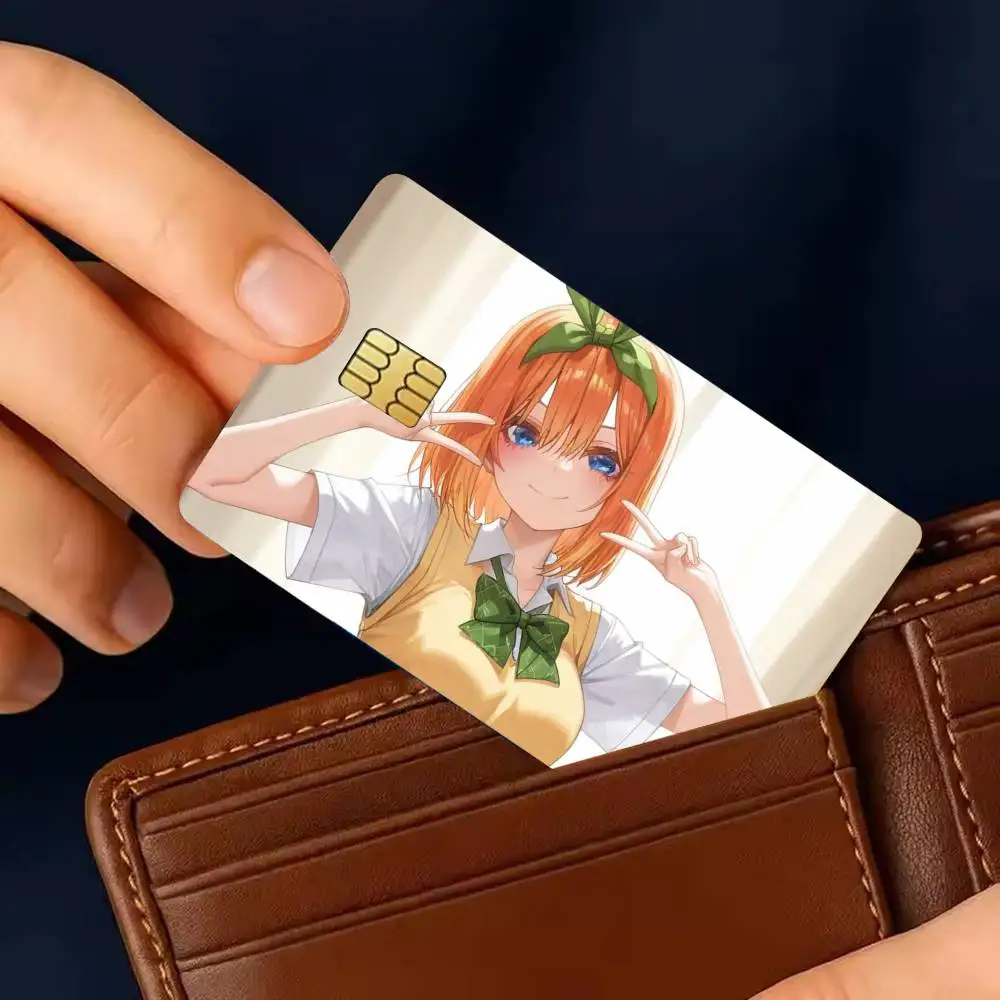 Y-Yotsuba N-Nakano Sticker Film Tape Skin for Credit Card Debit Card Waterproof Stickers