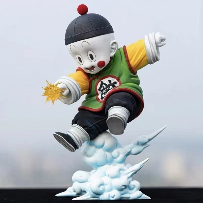16cm/6,3 Zoll Anime Dragon Ball Z Chaoz Figur Chaozu Actionfiguren PVC-Statue Desktop-Ornament Sammlermodell Spielzeug Geschenke