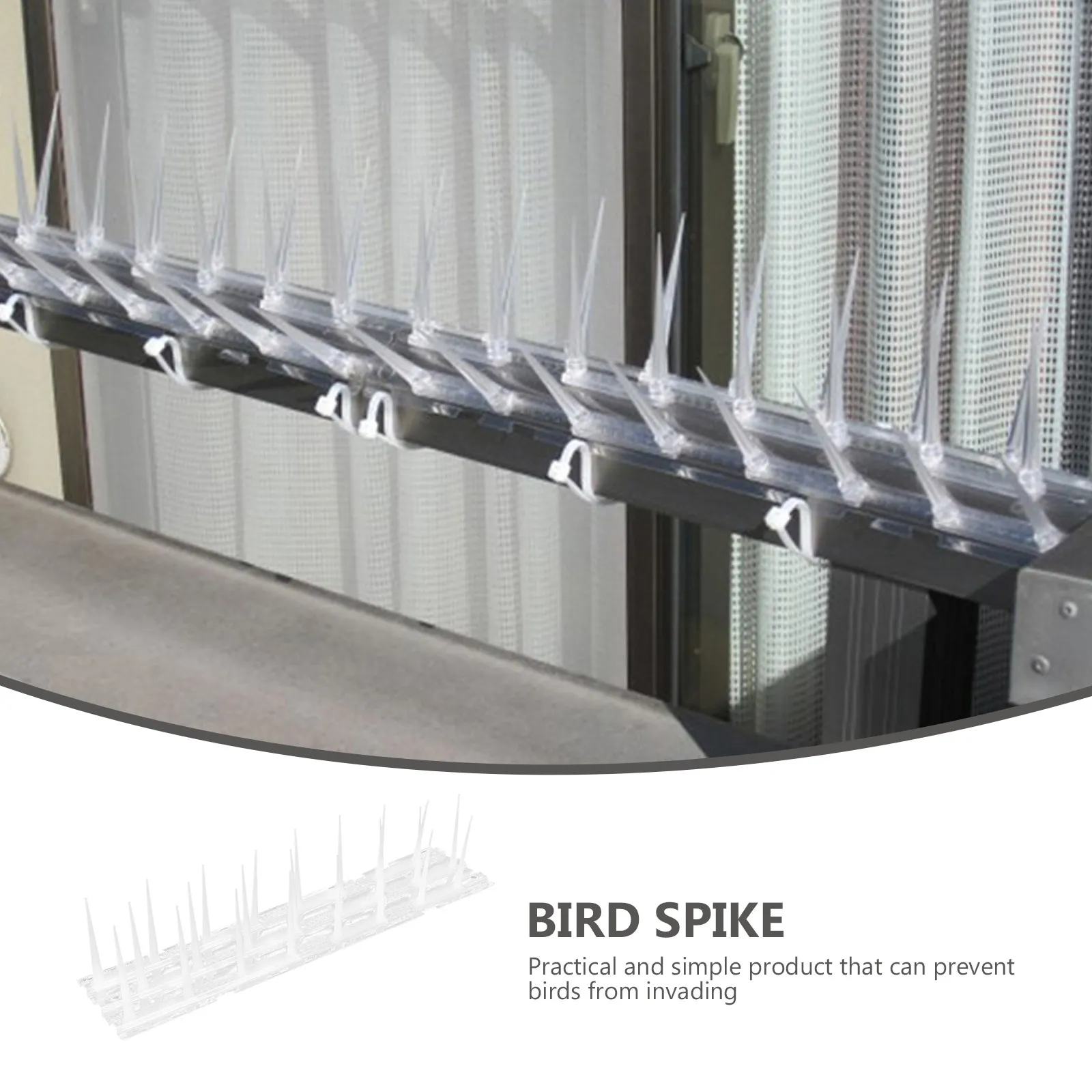 3Pcs Plastic Bird Deterrent Spikes for Balcony Window Sill Railing Outdoor Pest Control Pigeon Prevention Tool Anti Bird view 3