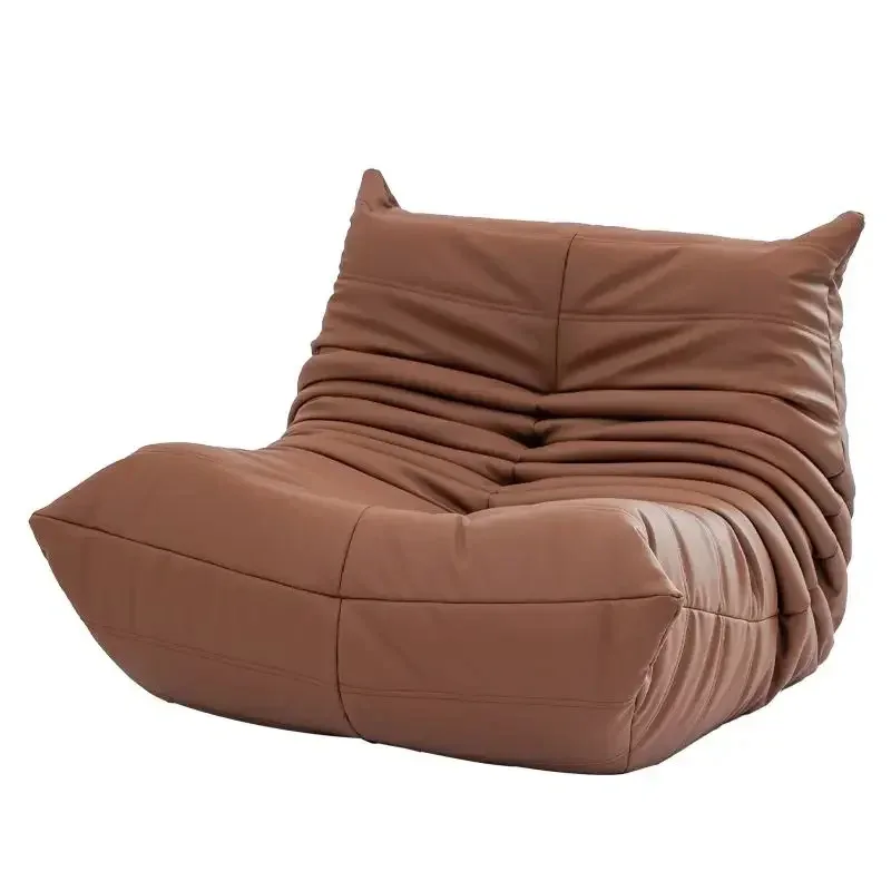 كرسي Fireside بدون ذراع أريكة أرضية كسولة أريكة صالة ناعمة كرسي لغرفة المعيشة وغرفة النوم وصالون كرسي كيس فول فردي