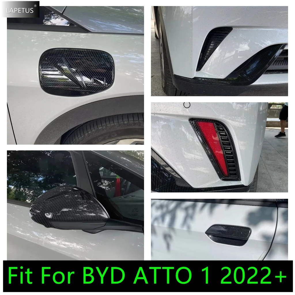 

ABS Car Rear Bumper Stripes / Door Handle Bowl / Charging Port Cover Trim Accessories Cover Trim For BYD ATTO 1 2022 2023 2024