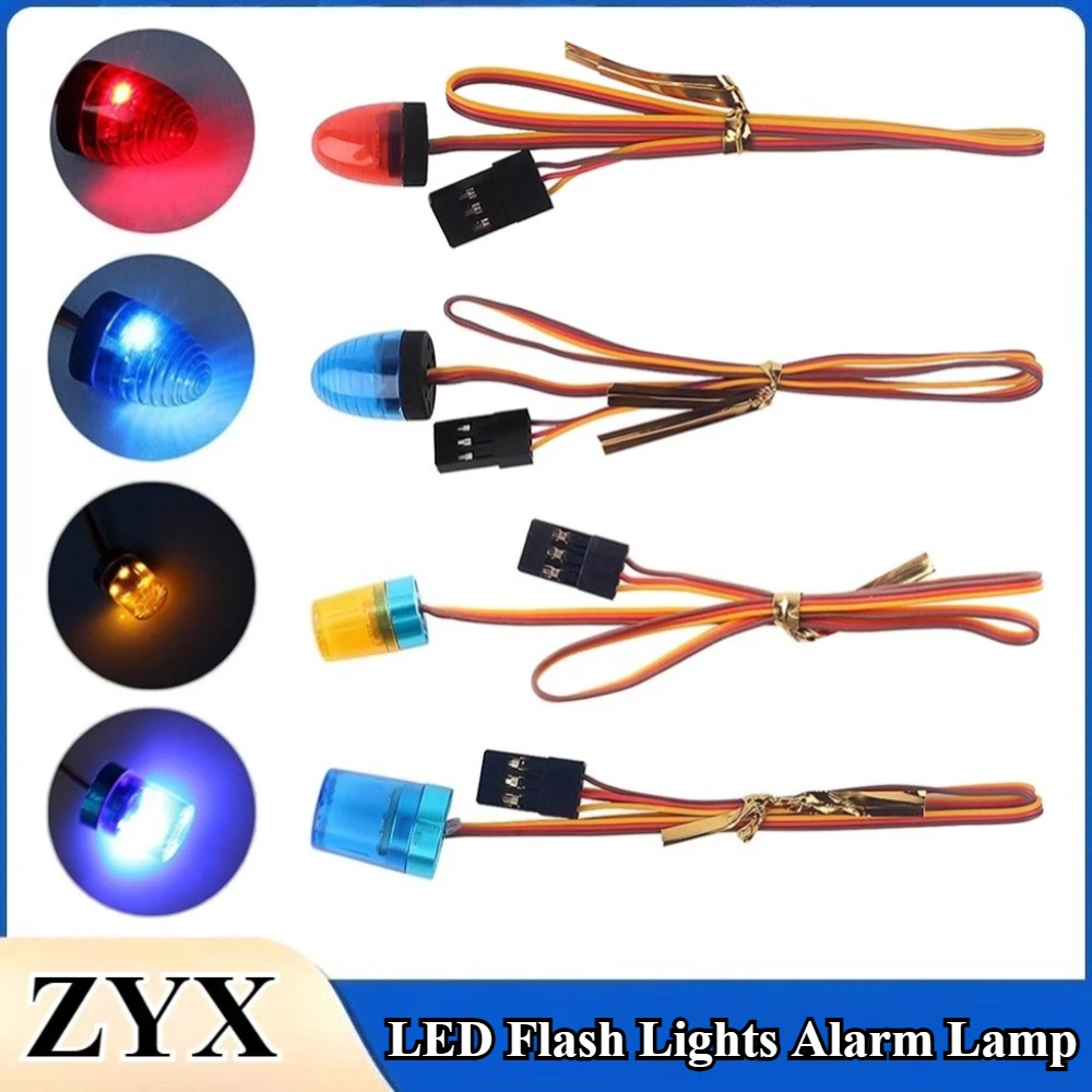 

1Pcs/lot Ultra Bright LED Flash Lights Alarm Lamp with Strobing-Blasting/Flashing/Rotating for 1:14 RC Tamiya Tractor Police Car