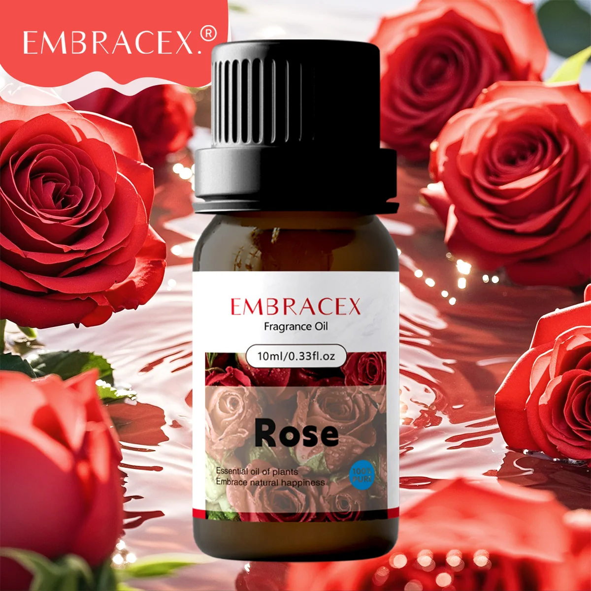 

10ml Rose Essential Oils Massage Oil Aromatherapy Essential Oil 100% Pure Natural For Diffuser, Skin Care Gifts