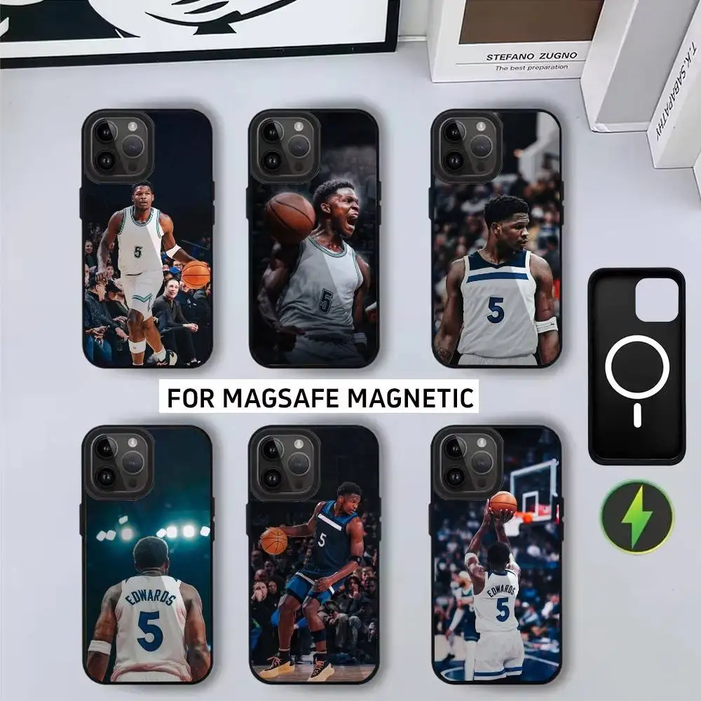 

Basketballstar A-Anthony Edwards Phone Case For iPhone17,16,15,14,13,12,11 Plus,Pro Max Magnetic For Magsafe Wireless Charging