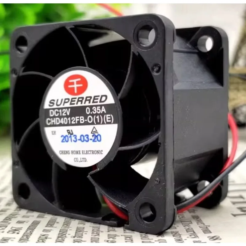 NEW Cooler Fan for SUPERRED CHD4012FB-O (1) (E) 4028 12V 0.35A 4cm 2-wire Bearing Cooling Fan 40x40x28mm