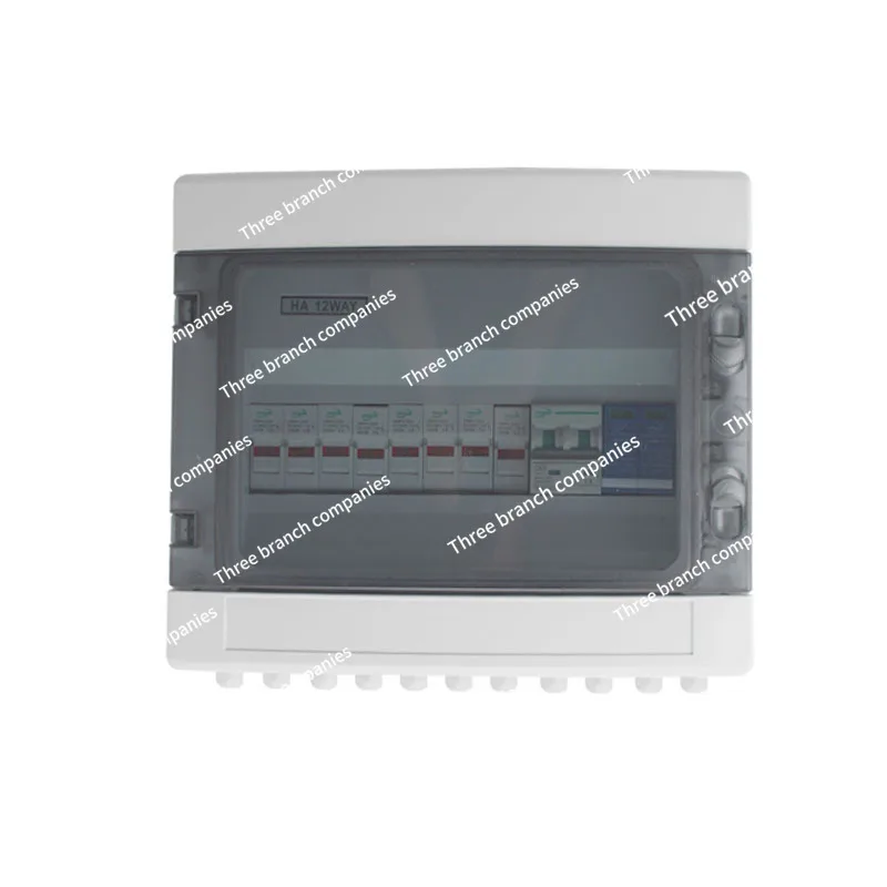 

Plastic photovoltaic distribution box 1000V 2 in 1 out solar photovoltaic DC confluence fusing surge photovoltaic