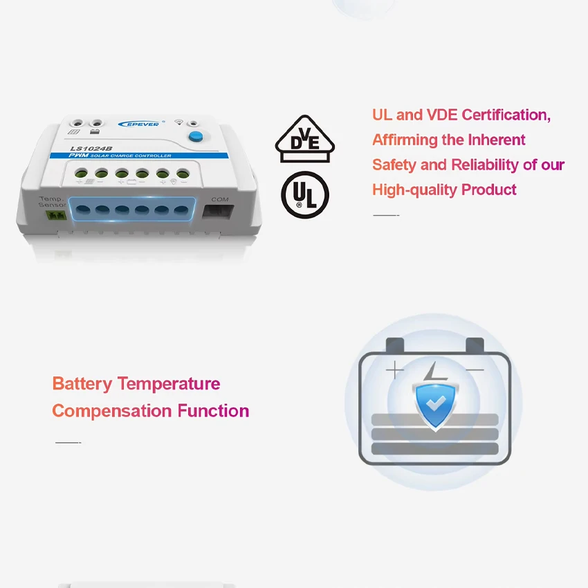 EPEVER 10A 20A 30A 12V 24V Solar charger Landstar LS3024B LS2024B LS1024B Programmable Solar Charge controller Regulators