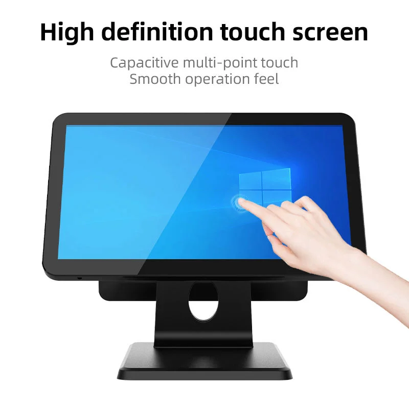 

Slim 15.6 inch Windows POS Terminal, New Design Intel i3/i5 Touch Screen Cash Register, Food court Desktop ECR Payment Machines