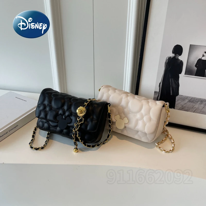 Disney Mickey New Women\'s Shoulder Bag Cartoon Mini Women\'s Bag Luxury Brand Fashion Trend One Shoulder Oblique Bag High Quality