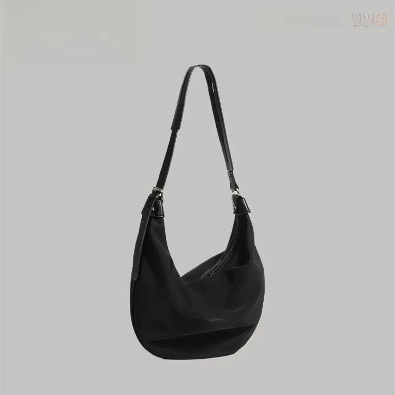 large-capacity-oxford-cloth-dumpling-shaped-women's-bag-canvas-shoulder-crossbody-bag-fashionable-and-versatile-handbag