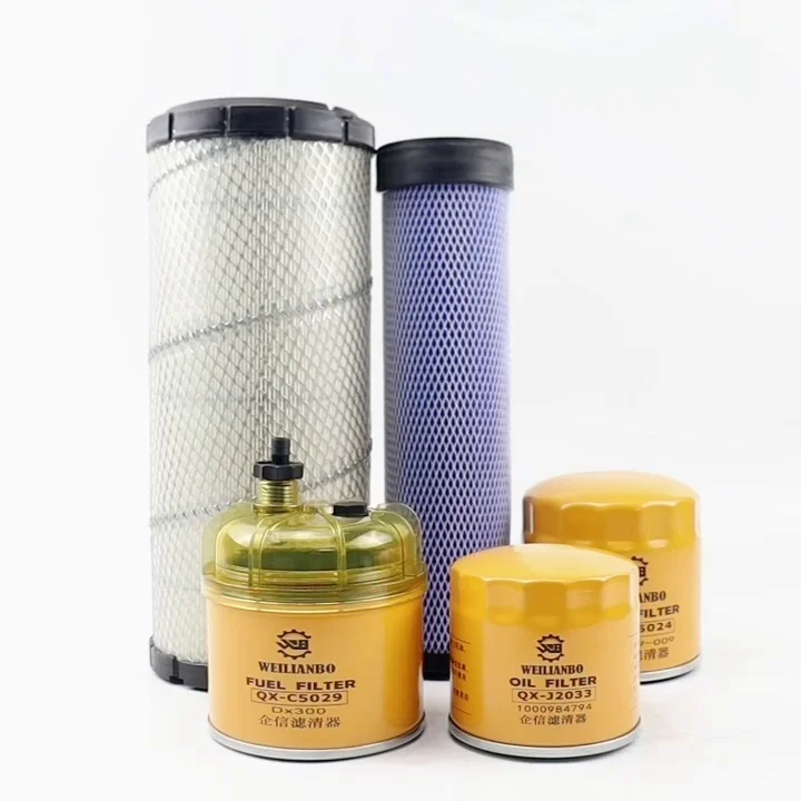 For XCMG LONGKING SDLG LOVOL Shantui oil diesel air filter element, maintenance parts high quality excavator accessories