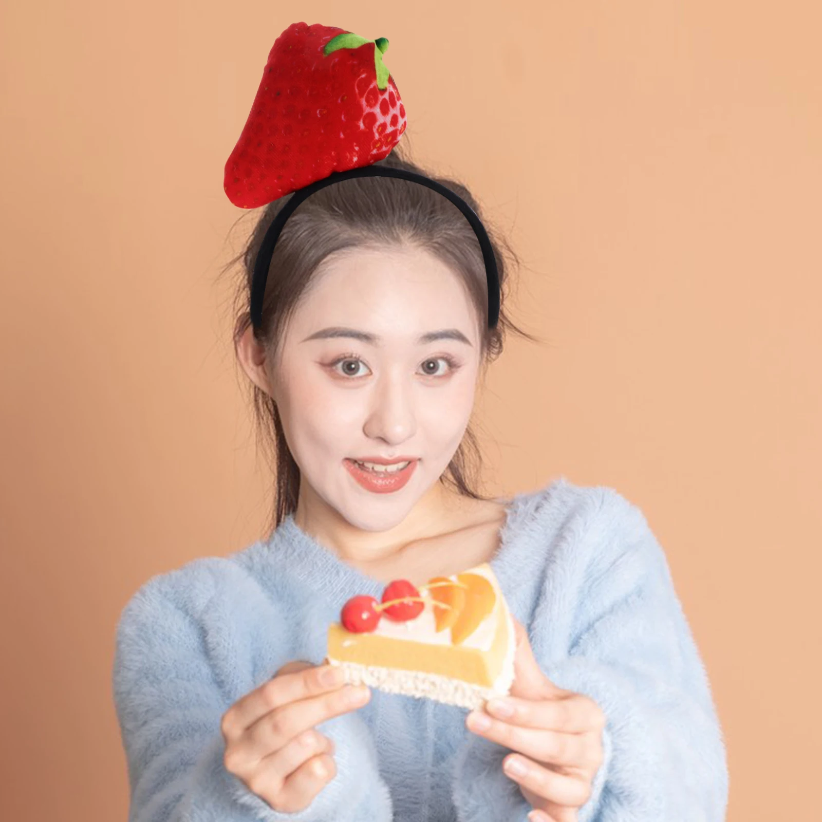 

Strawberry Headband Accessories Soft Adjustable Face Wash Hair Headband Size Birthday Wedding Photoshoot Facial Spa Headbands