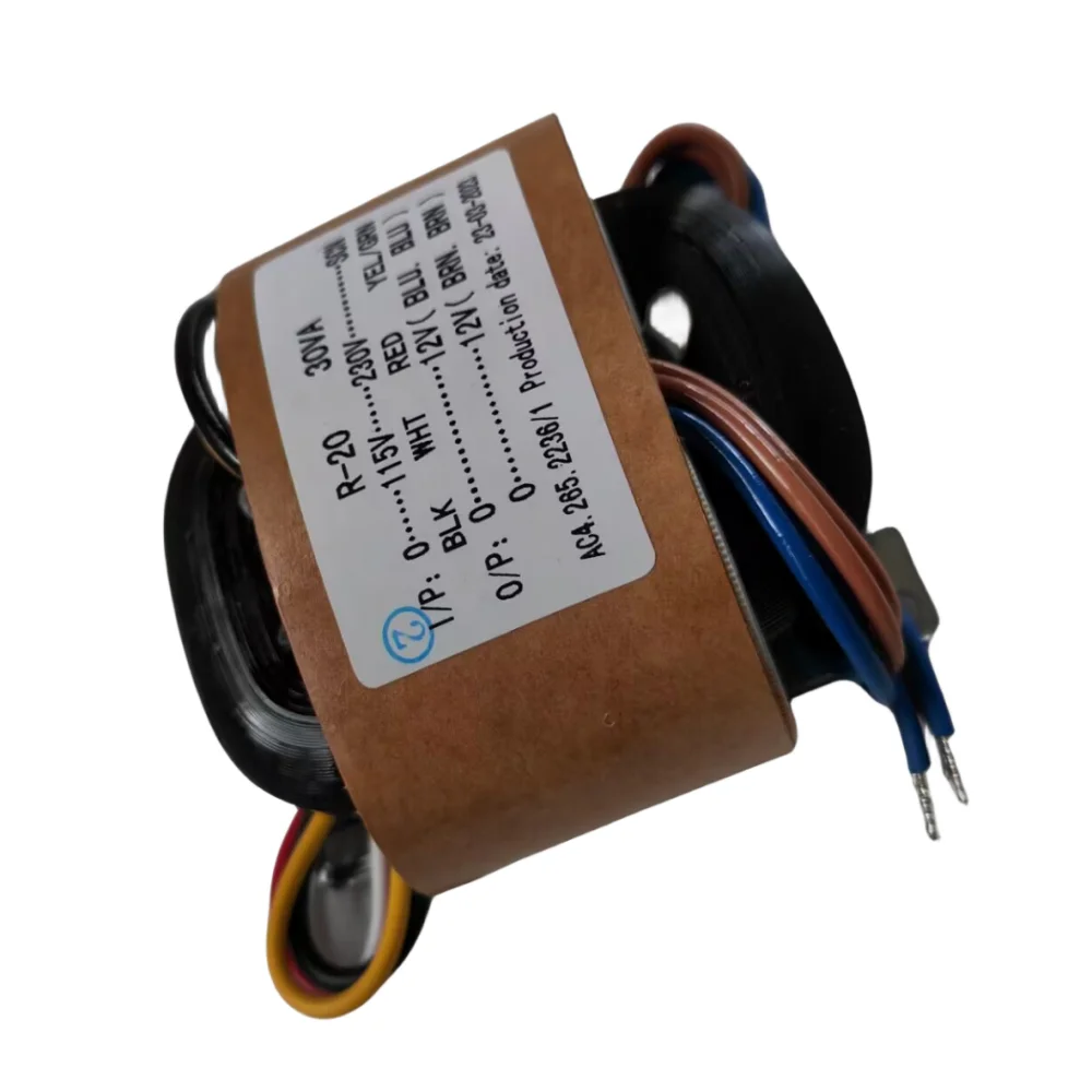 1PC 115V/230V 30W Audio R-Core Transformer high quality 12V+12V for preamp