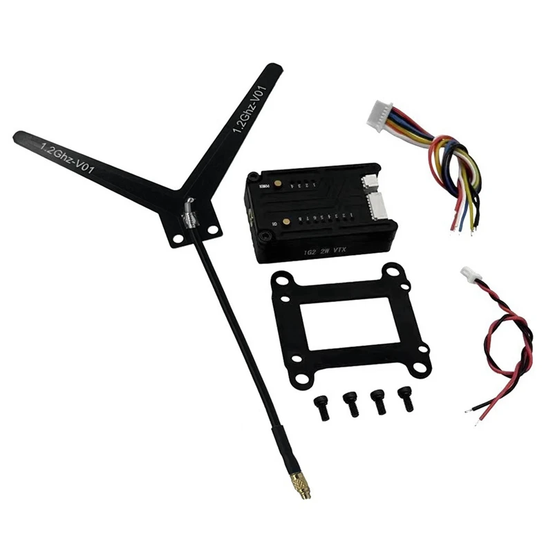 

1.2G 1.3G 2W VTX 8CH 2000Mw FPV Audio Video Transmitter 2-6S MMCX Antenna Port For RC Drone Airplane