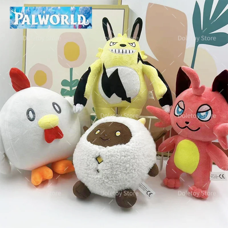 Palworld Stuffed Animal Brinquedos Infantis, Kawaii Elphidran, Depresso, Cattiva, Relaxaurus, Decoração do Quarto, Presentes de Aniversário, Novo