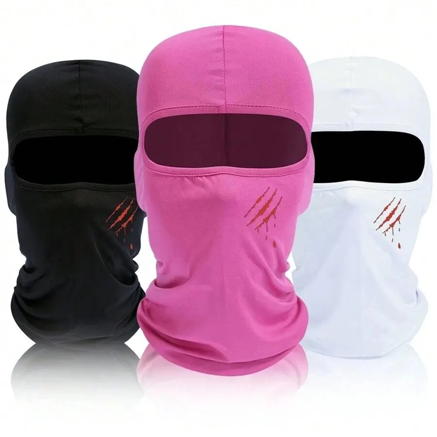 1pc Personalized Printing Ski Mask For Men Balaclava Cooling Neck Gaiter Breathable Face Shiesty Windproof Hood For Outdoor Cycl