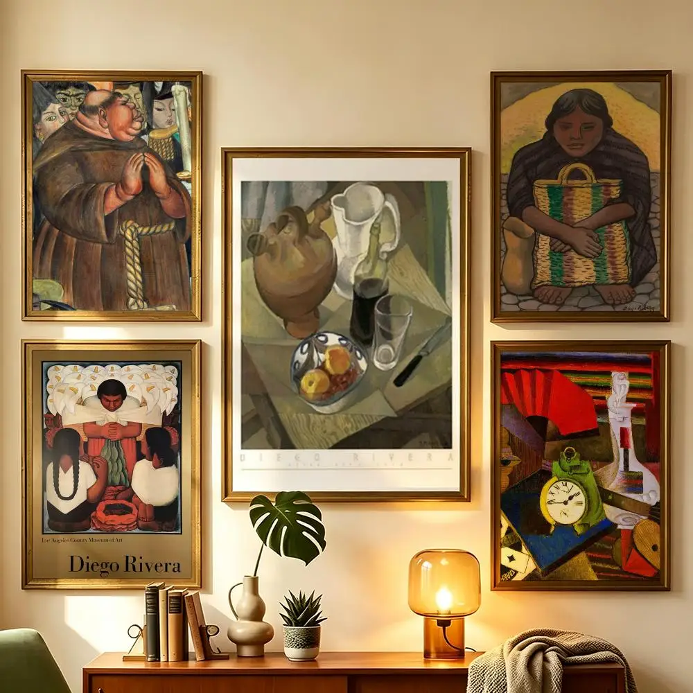 art Diego Rivera Poster HD Poster Sophisticated Modern Aesthetic Wall Art For Living Room Bedroom Office Cafe Decor