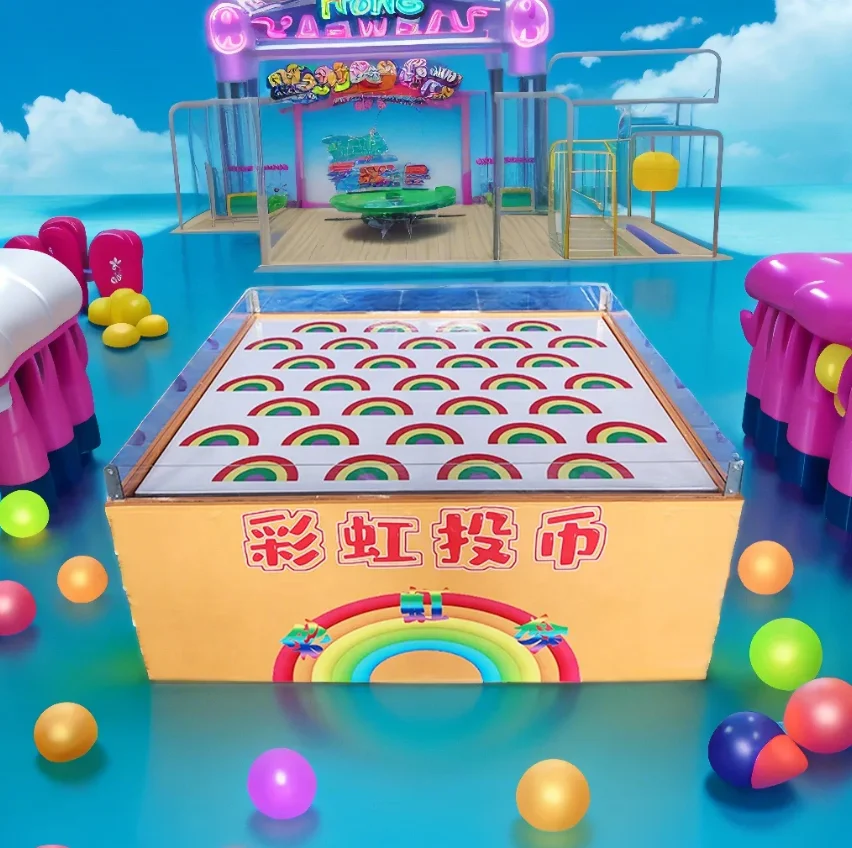 Rainbow Coin Game Coin Lottery Booth Game Stall Game Carnival Games Interactive Games Event Games
