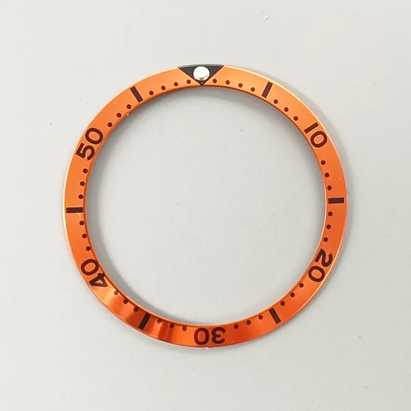 36.5mmx30.7mm NH35 NH36 Curved Aluminium Watch Bezel Insert Fits Submariner NH35 NH36 Movement Men's Watch Bezel Ring Parts