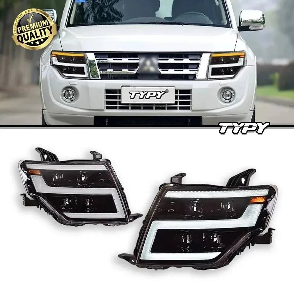 

TYPY новые светодиодные автомобильные фары для Pajero v93 v97 2005-2021, сигналы фар, автоаксессуары, дневные ходовые огни