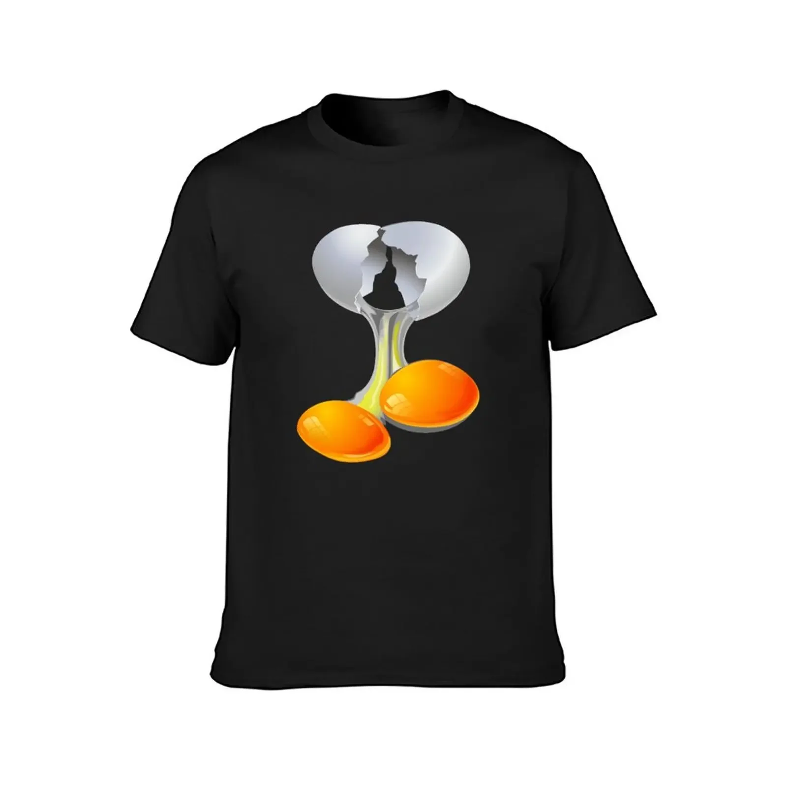 Two Yolks Egg / Twins / T-Shirt graphic tee shirt anime clothes tops anime stuff Men's t-shirts