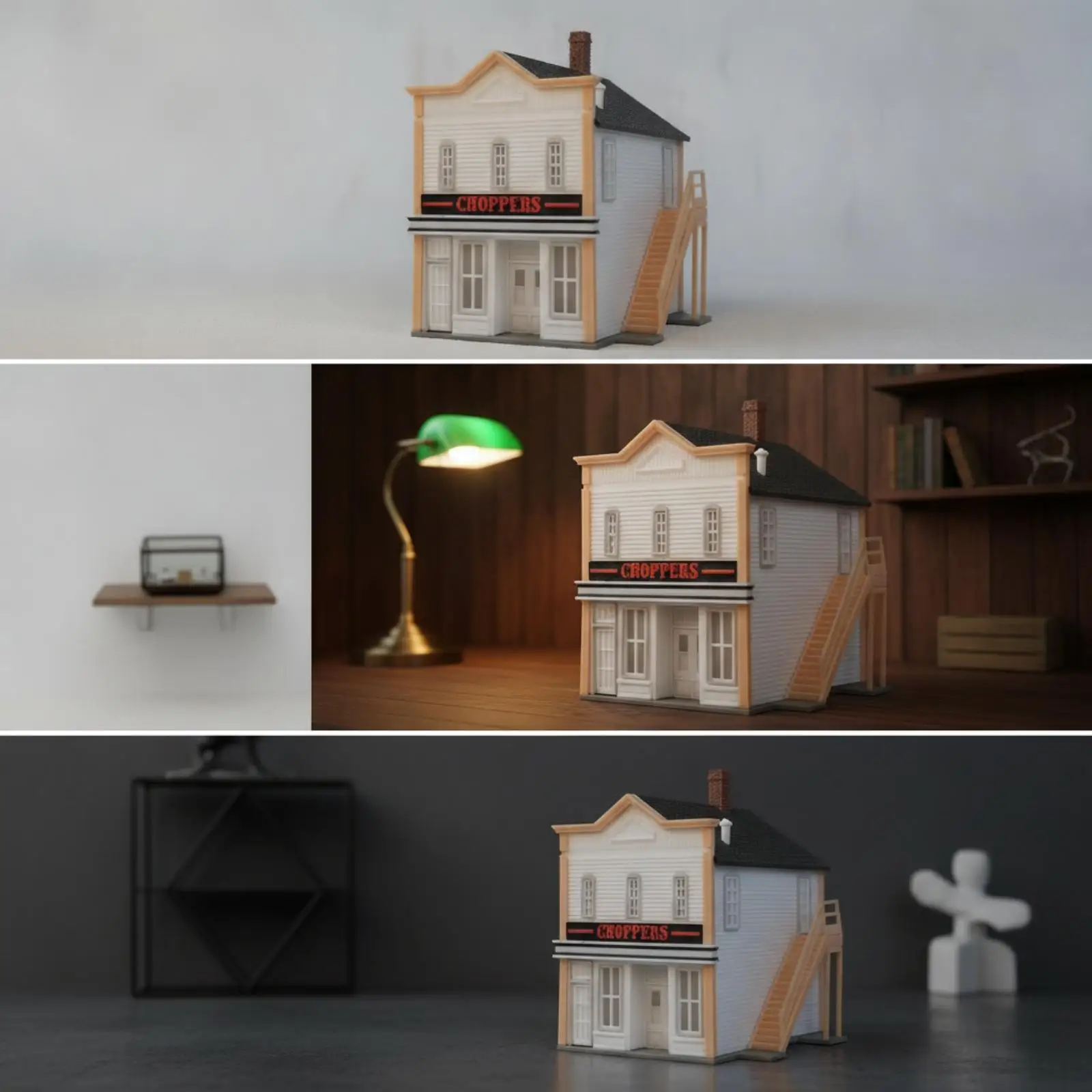 Tavern Shop Diorama Model 1:64 Scale Tavern Diorama Western-Style Scenery Piece for Collectors, Dioramas, Display Shelves
