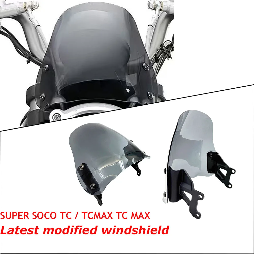 Parabrisas para Motocicleta SUPER SOCO TC / TCMAX TC MAX, Deflectores de Viento Compatibles con SUPER SOCO TC / TCMAX TC MAX