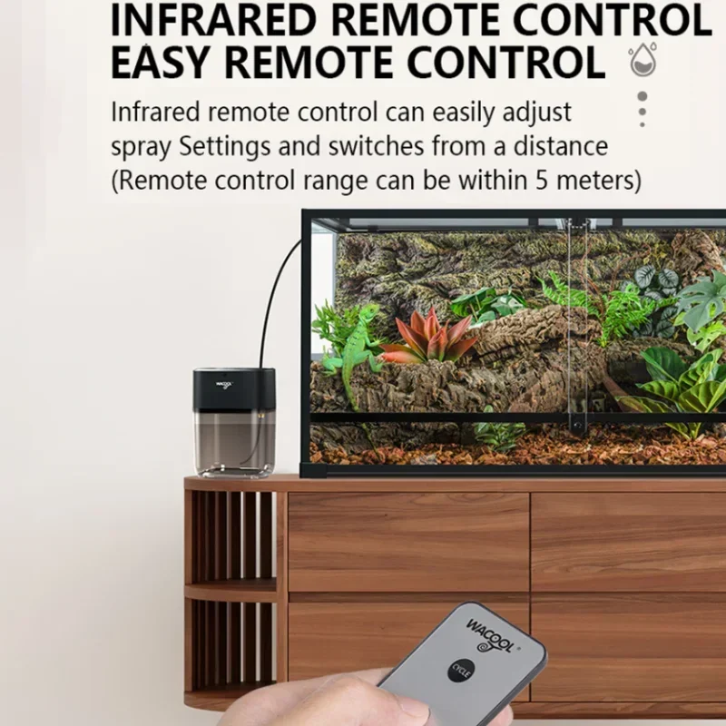 

2.2L Large Capacity Timing Spray Systems Turtles Lizards Reptiles Integrated Design Foggers Reptile Humidifier Terrarium Fogger