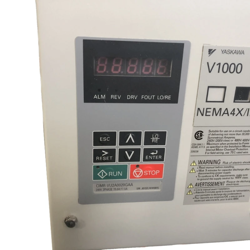 New CIMR-VU2A0020GAA Yaskawa Inverter 1 Year Warranty In Stock