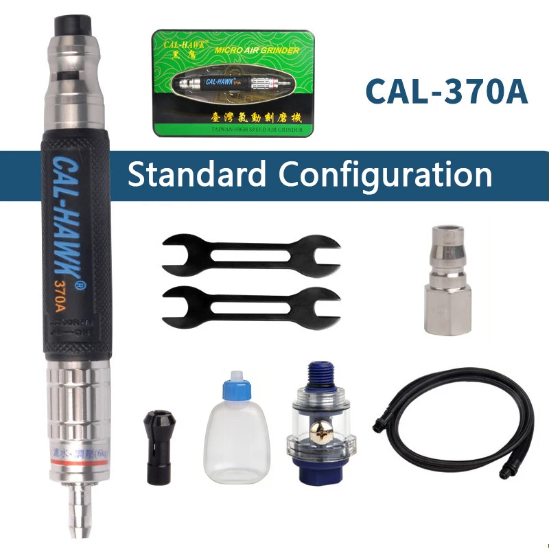 CAL-HAWK 370A Pneumatic Grinding Tool Pencil Type for Metal Steel Die Polisher Grinder Small Mini Wholesale Original TaiWan
