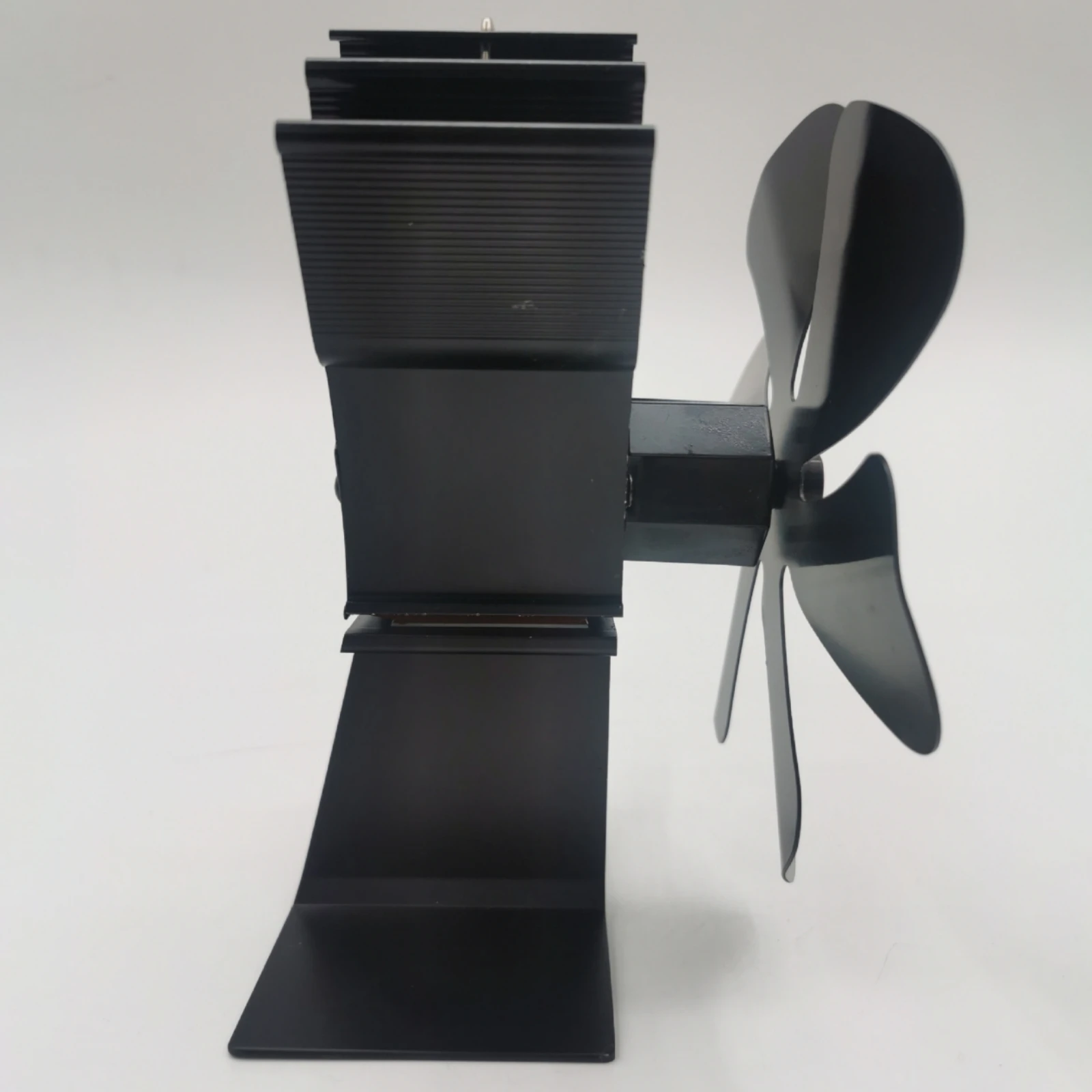 

Heat Powered Fireplace Fan No Electricity Needed Anodized Aluminum Heating Appliance Fan Heating Accessory Black Built-In