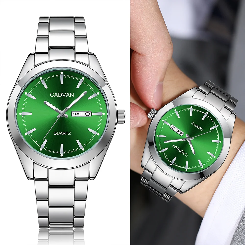 1PC CADVAN Men's Circular Calendar Watch, Precise, Durable, and Stylish, A Gift for Men, Comes in A Watch Tuner Gift Box