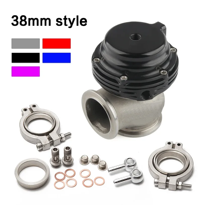 Universal 38mm External Wastegate V-Band Flanged Turbo Waste Gate For Supercharge Turbo Manifold With Logo 38mm Wastegate