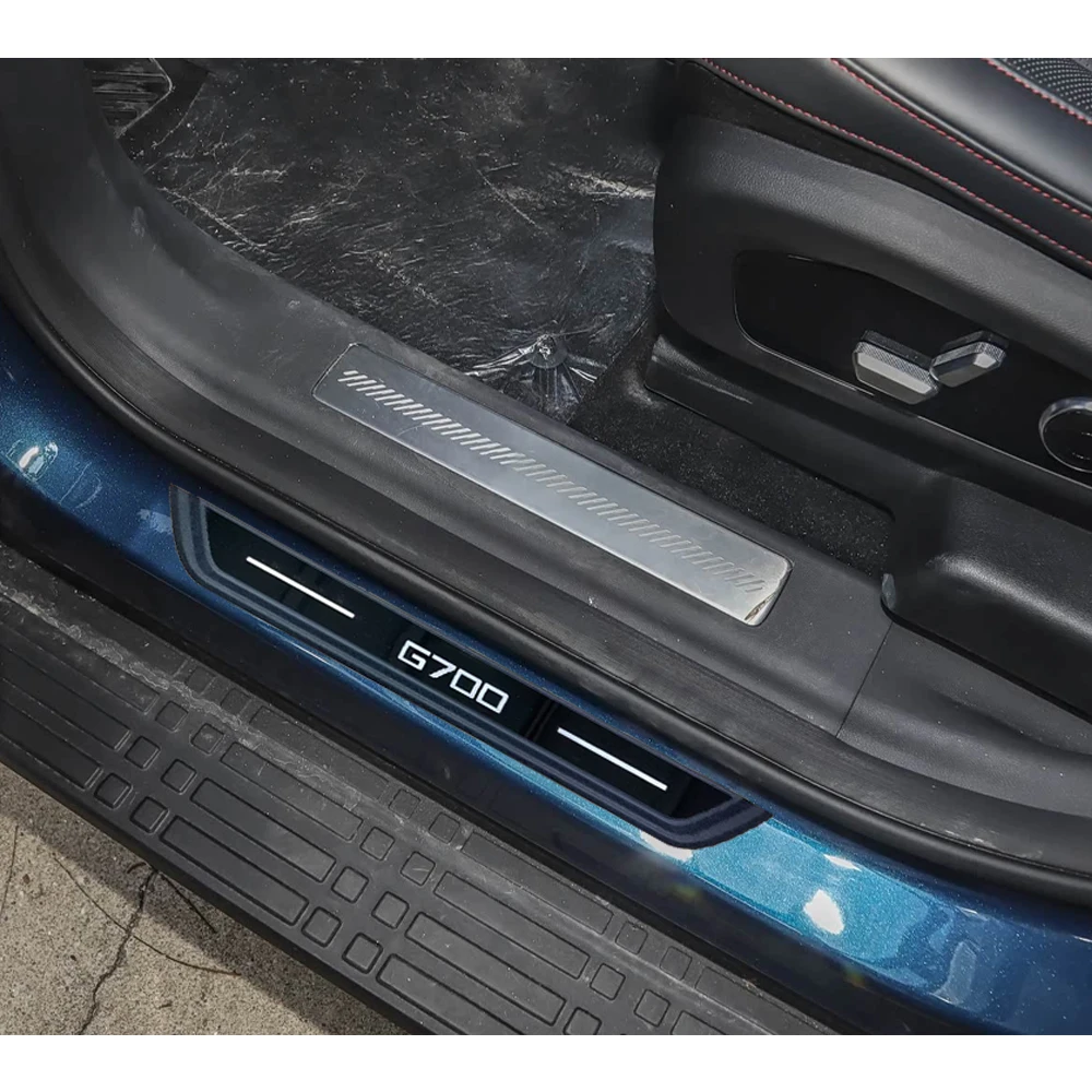 For Jetour G700 Car Threshold Strip Accessories Trim Automotive Door Sill Pedal Decoration Protection Stickers Parts 2025 2026