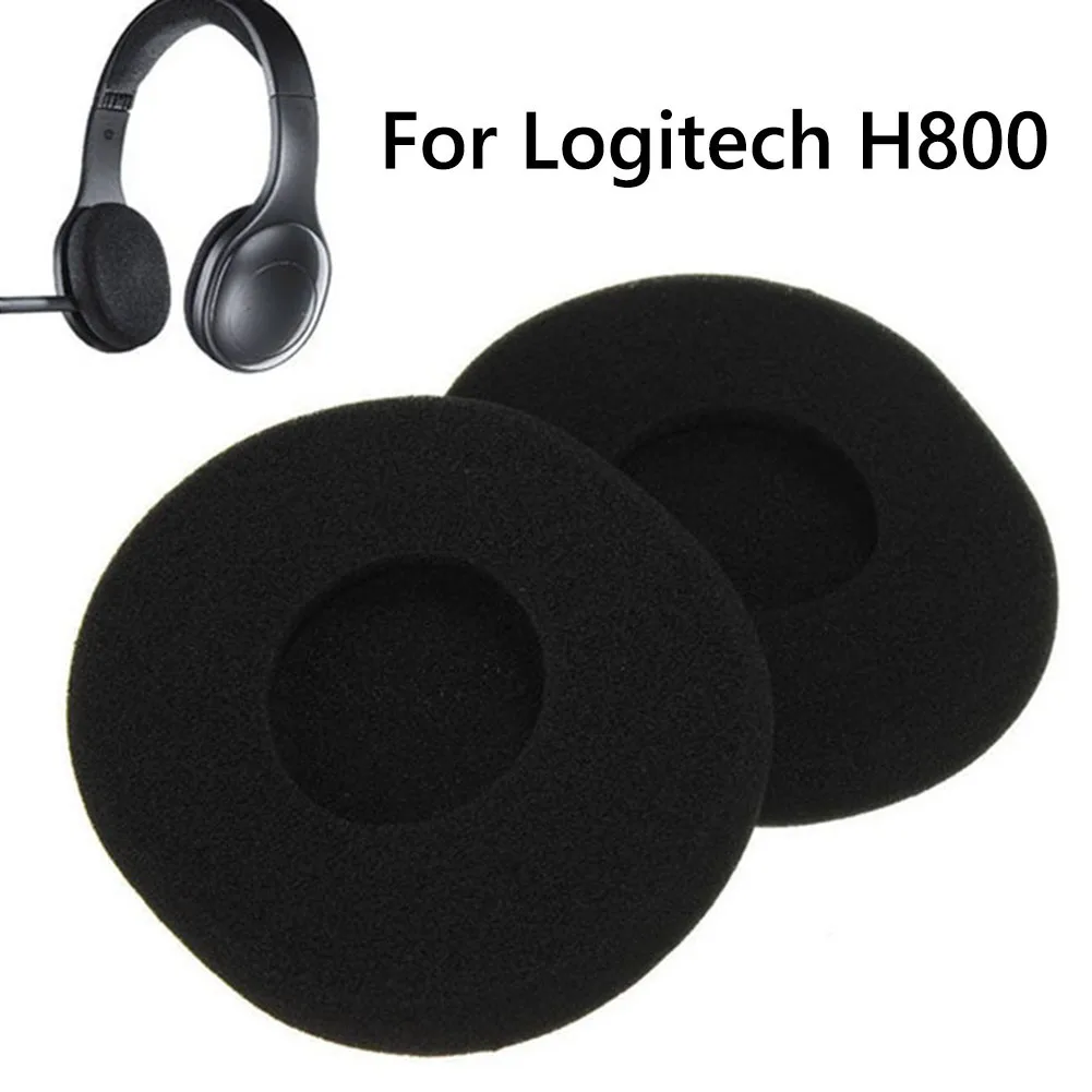 H800ワイヤレスヘッドフォン用の交換用イヤーパッド,ソフトフォーム,遮音,カバークッション,イヤーマフ,1ペア