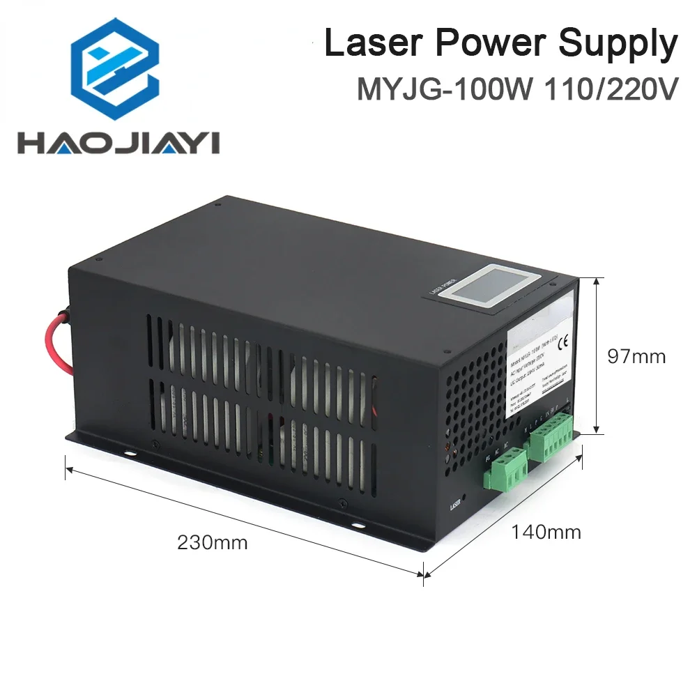 MYJG-100W 80-100W CO2 Laser Power Supply Category for CO2 Laser Engraving and Cutting Machine