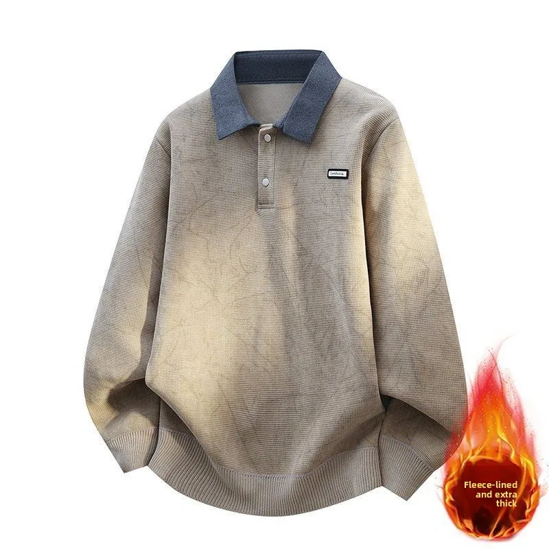 

Зимняя толстовка с капюшоном на подкладке Thiened Fce, мужская толстовка с воротником Jaet, теплая, молодежная, американская, для учащихся средней школы, Faion