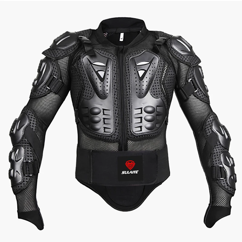 SULAITE 4XL Plus Size Off-Road Motorcycles Protective Gear Full Body Protector Jacket Moto Cross Back Armor Protection Motocross