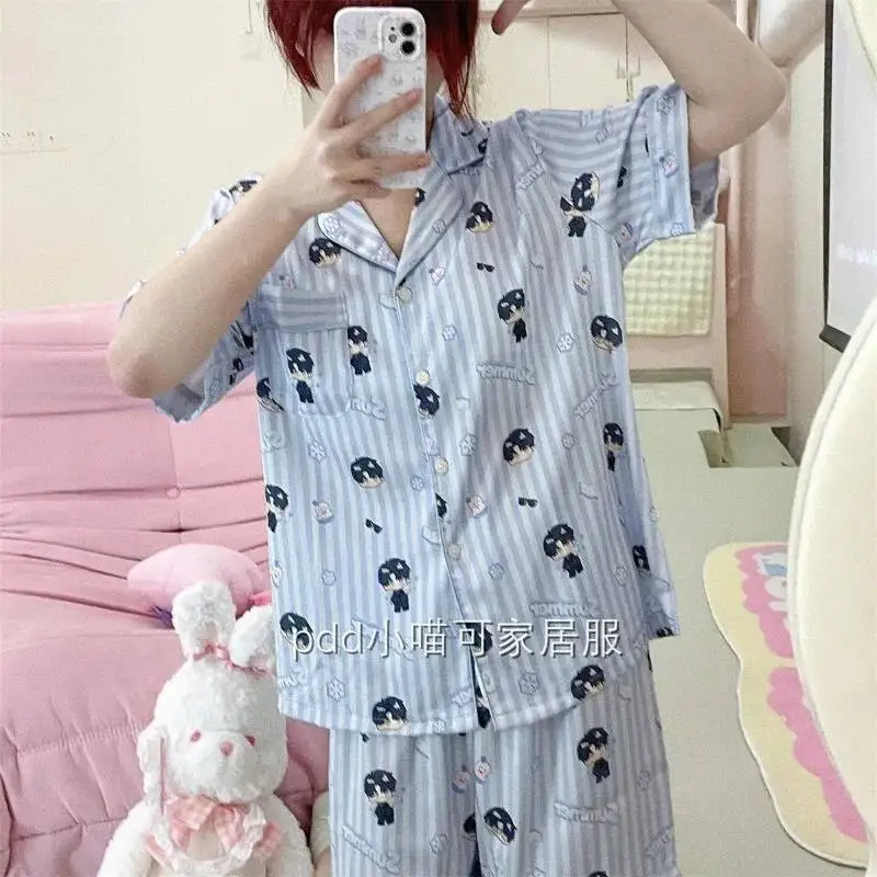 الحب والمساحة العميقة تأثيري سيلوس رافاييل زين كزافييه النساء الرجال الصيف قصيرة الأكمام السراويل باماس ملابس المنزل ازياء