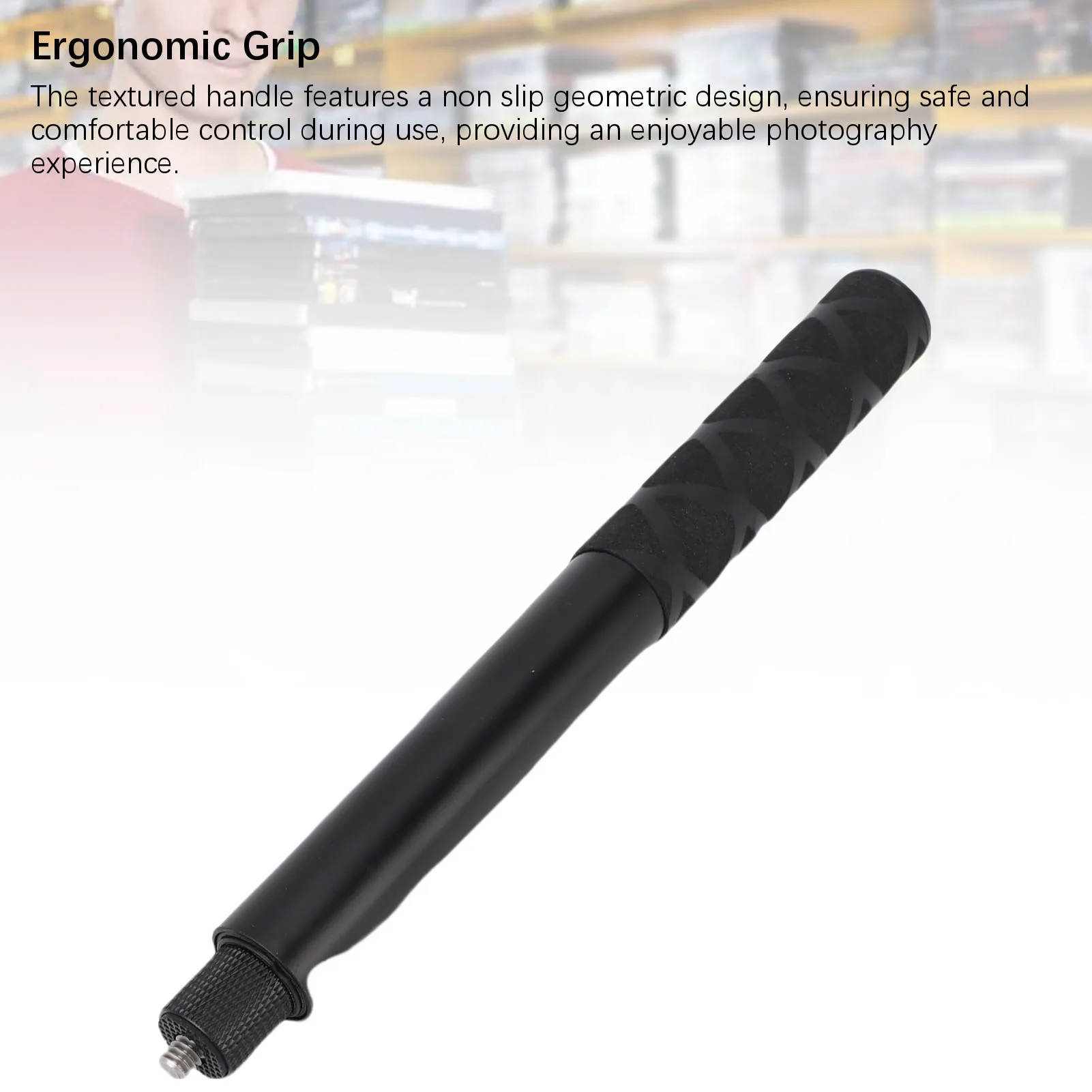 自撮り棒延長ロッド 強力な互換性 ポータブルメタルカメラ自撮り棒延長ロッド 広角写真撮影用