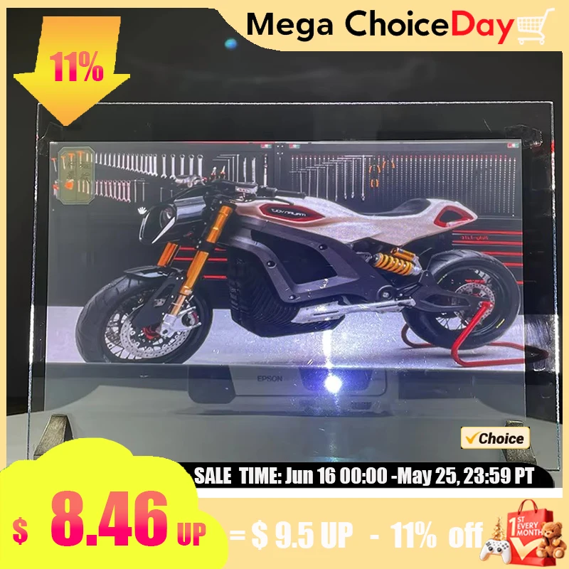 Écran de projection holographique transparent anti-lumière, écran de projection arrière adhésif pour salle d'exposition