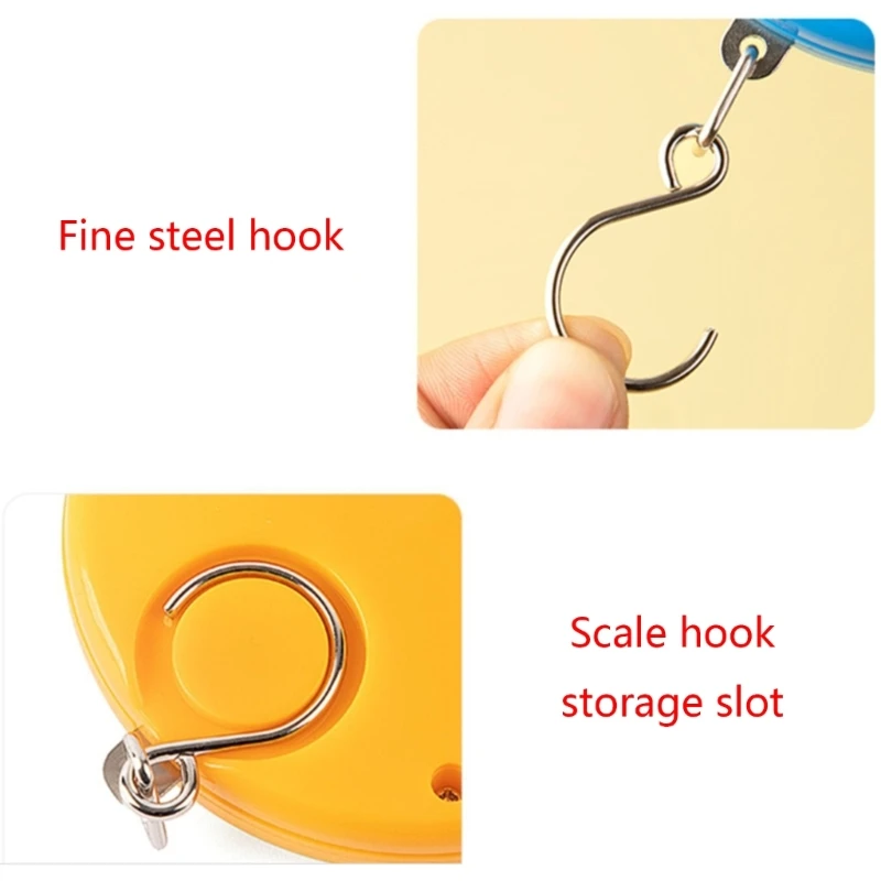 10kg Mechanical Vintage Portable Spring Hook Scale For Hanging Pocket Luggages Scale Mini Weighing Scale