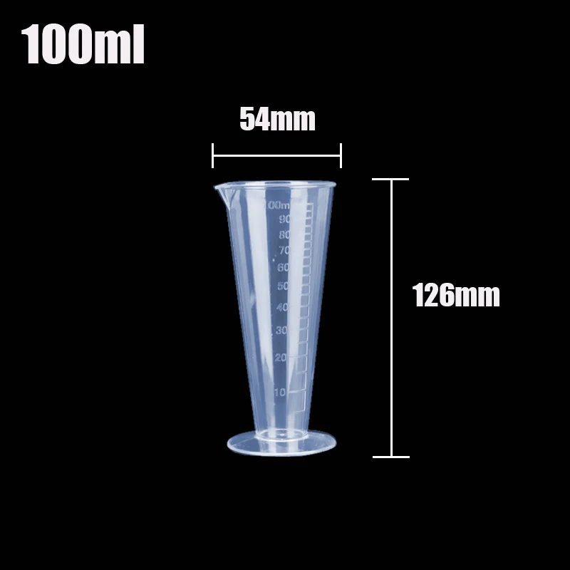 50 мл/100 мл/250 мл/500 мл пластиковая треугольная мерная чашка градуированная мерная чашка для дома кухни лабораторных испытаний