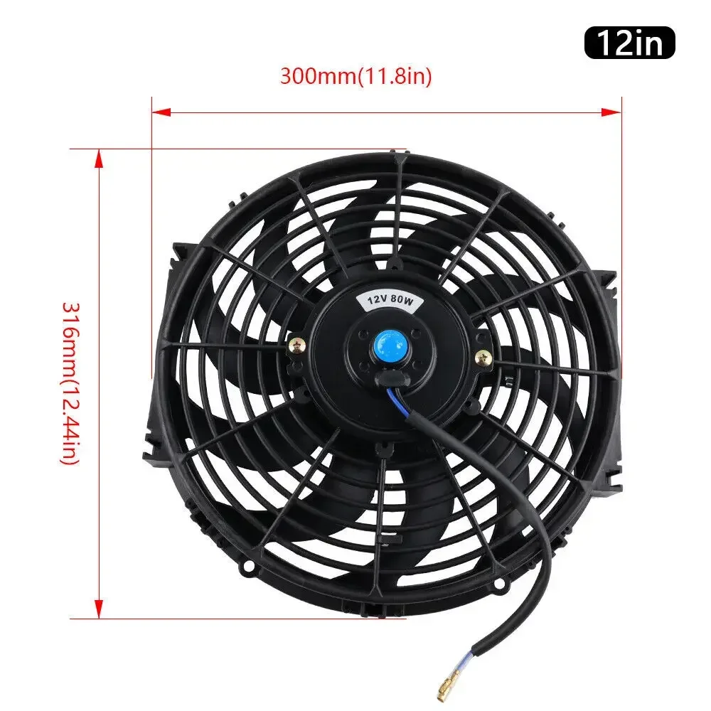 

Cross-border hot-selling car modification General Motors fan 12V 90W radiator cooling electronic fan suction hair dryer